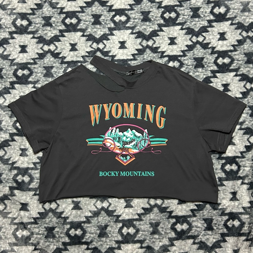 Wyoming Graphic Short Sleeve Tee - Black